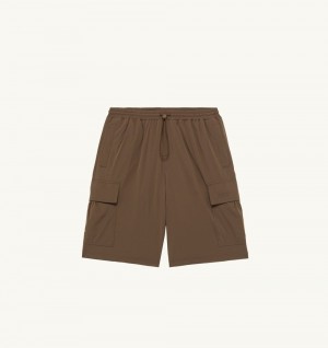 Autry Bermuda Cargo Pants Nylon Pantaloni Uomo Marrone | 41950-UIAZ