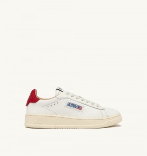 Autry Dallas Low Sneakers Leather Sneakers Uomo Bianche | 68503-RUIX