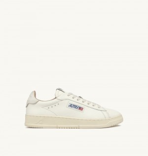 Autry Dallas Low Sneakers Leather Sneakers Uomo Bianche | 95734-EPXV