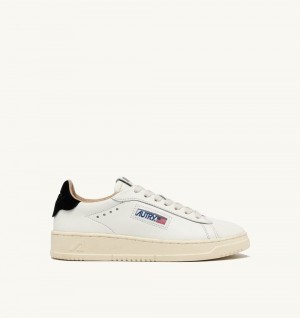 Autry Dallas Low Sneakers Leather Sneakers Uomo Nere Bianche | 20167-JMUQ