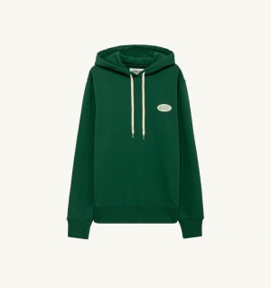 Autry Hoodie Jersey Printed Logo Top Uomo Verdi | 30694-XZJW