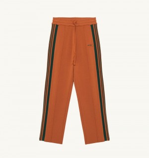 Autry Joggers Viscose Pantaloni Uomo Arancioni | 27043-KJNI