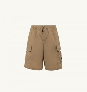 Autry Shorts Nylon Pantaloni Uomo Beige | 27463-FOWB