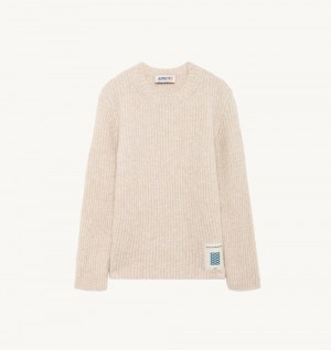 Autry Sweater Fisherman Knit Top Donna Bianche | 29054-DZUK