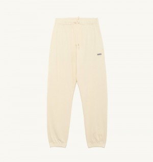 Autry Sweatpants Jersey Label Pantaloni Donna Bianche | 71039-BQUP