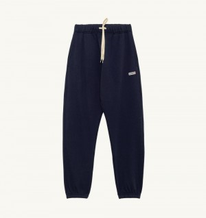 Autry Sweatpants Jersey Label Pantaloni Uomo Blu | 54309-KLMS