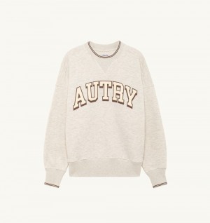 Autry Sweatshirt Heavy Jersey Top Donna Grigie | 85097-GPCV