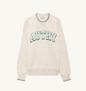 Autry Sweatshirt Heavy Jersey Top Uomo Grigie | 63091-XTBI