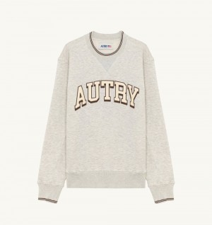 Autry Sweatshirt Heavy Jersey Top Uomo Grigie | 27189-LSUV