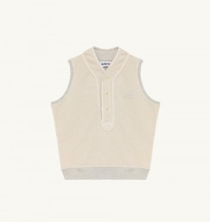 Autry Sweatshirt Vest Heavy Jersey Top Donna Grigie | 50973-QYMF