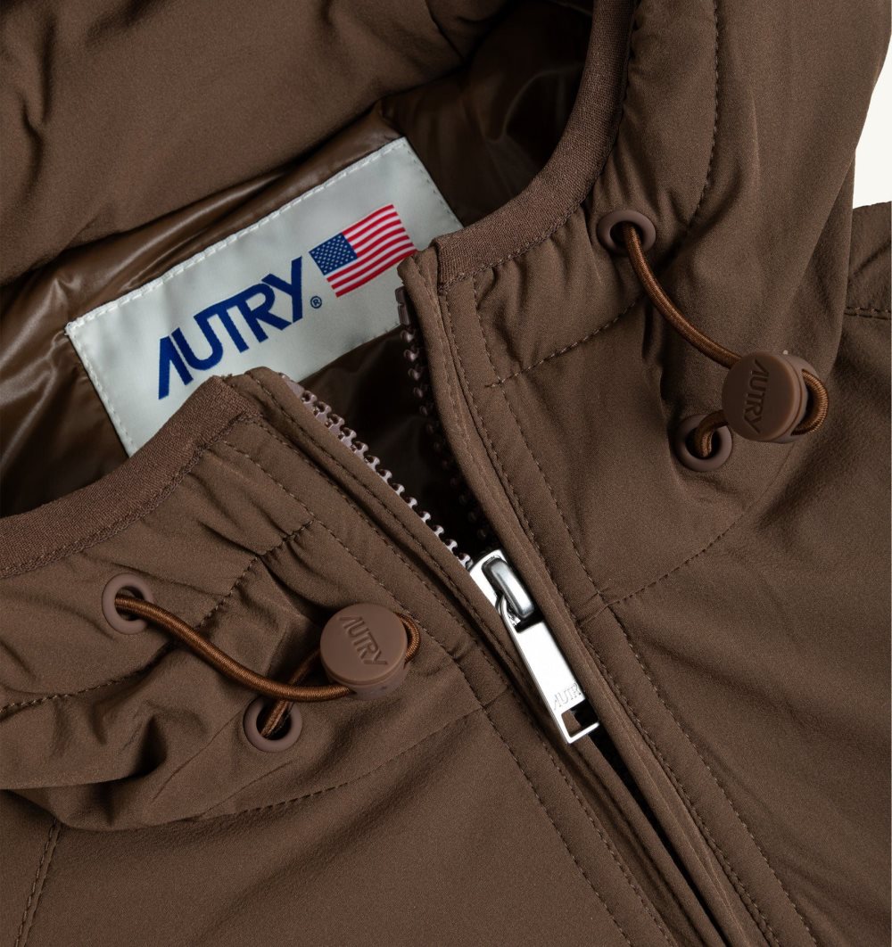 Autry Anorak Padded Nylon Top Uomo Marrone | 01649-HICK