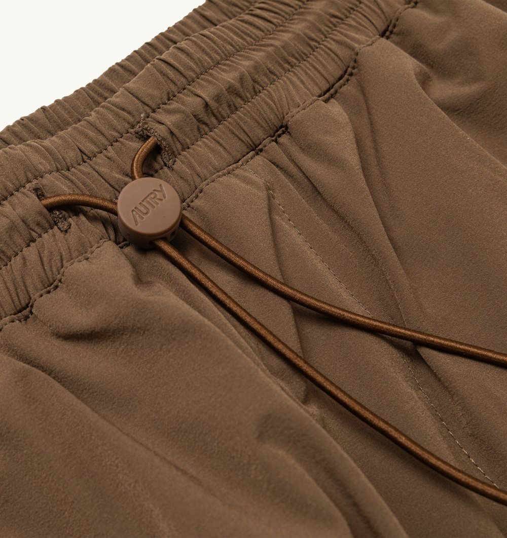 Autry Bermuda Cargo Pants Nylon Pantaloni Uomo Marrone | 41950-UIAZ