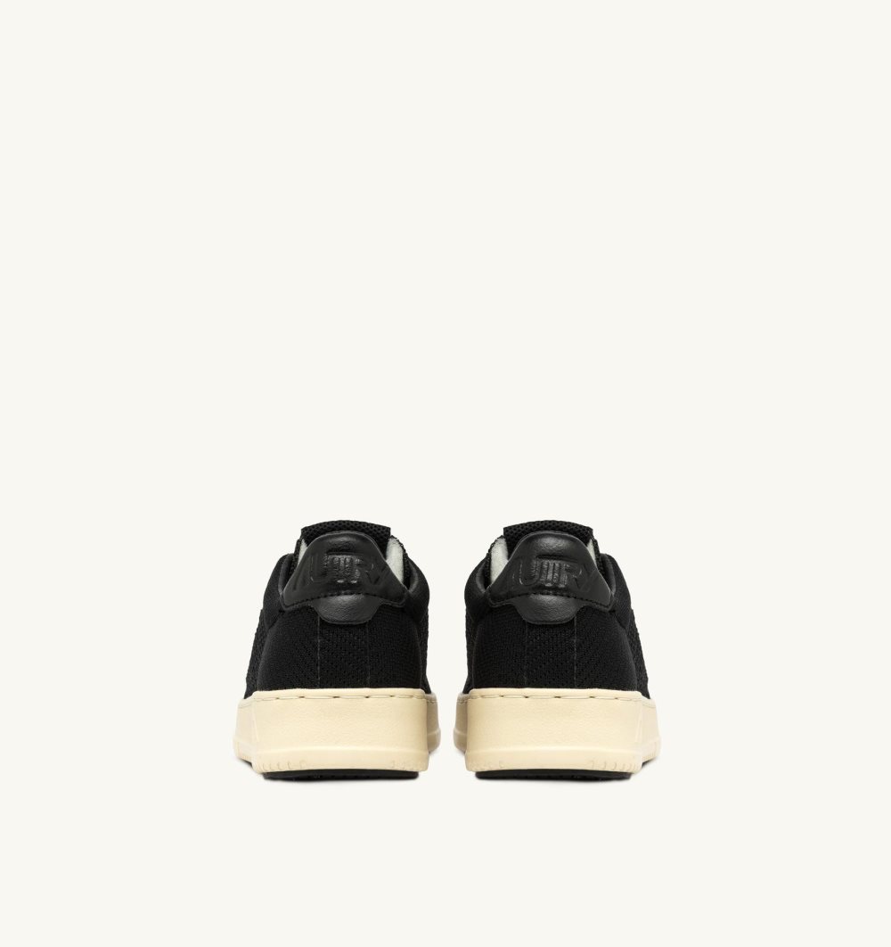 Autry Easeknit Medalist Low Sneakers Black Sneakers Uomo Nere | 74298-IQPV