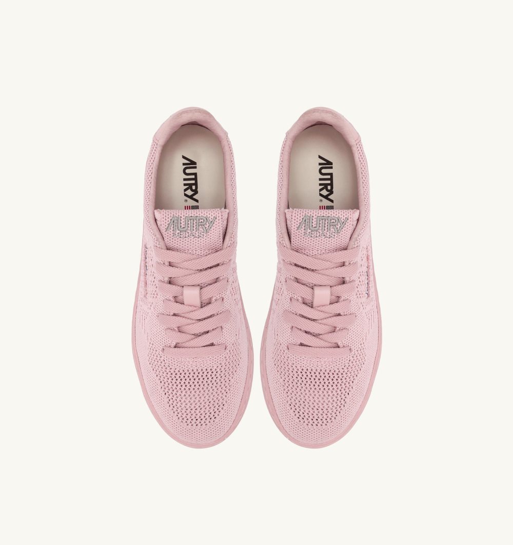 Autry Easeknit Medalist Low Sneakers Fabric Sneakers Donna Rosa | 83264-KTWR