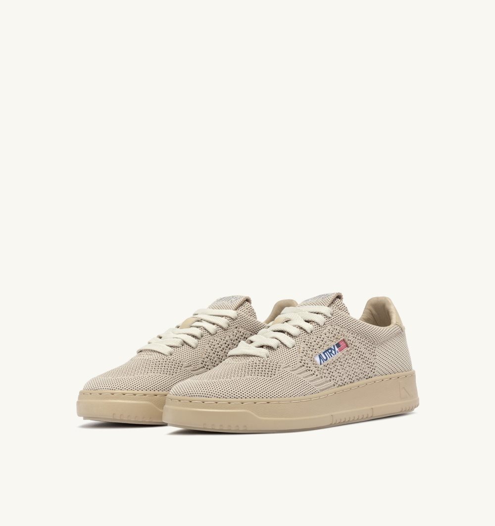 Autry Easeknit Medalist Low Sneakers Mojave Desert Sneakers Uomo Beige | 31594-KTQV