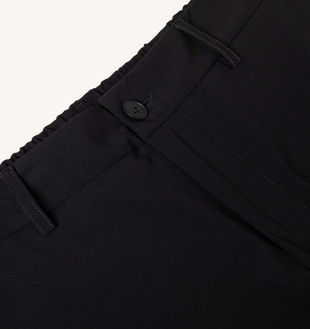 Autry Golf Pants Contrast Piping Pantaloni Uomo Nere | 52436-EBGJ