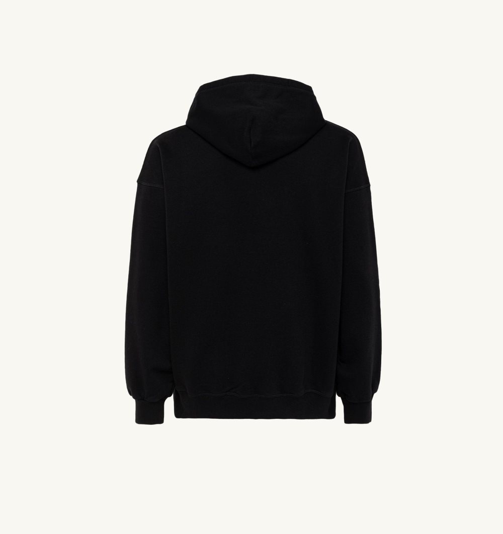 Autry Hooded Sweatshirt Cotton Top Uomo Nere | 53064-CTLS