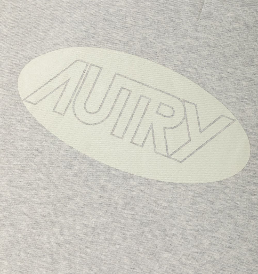 Autry Hoodie Jersey Printed Logo Top Uomo Grigie | 94538-RVUC