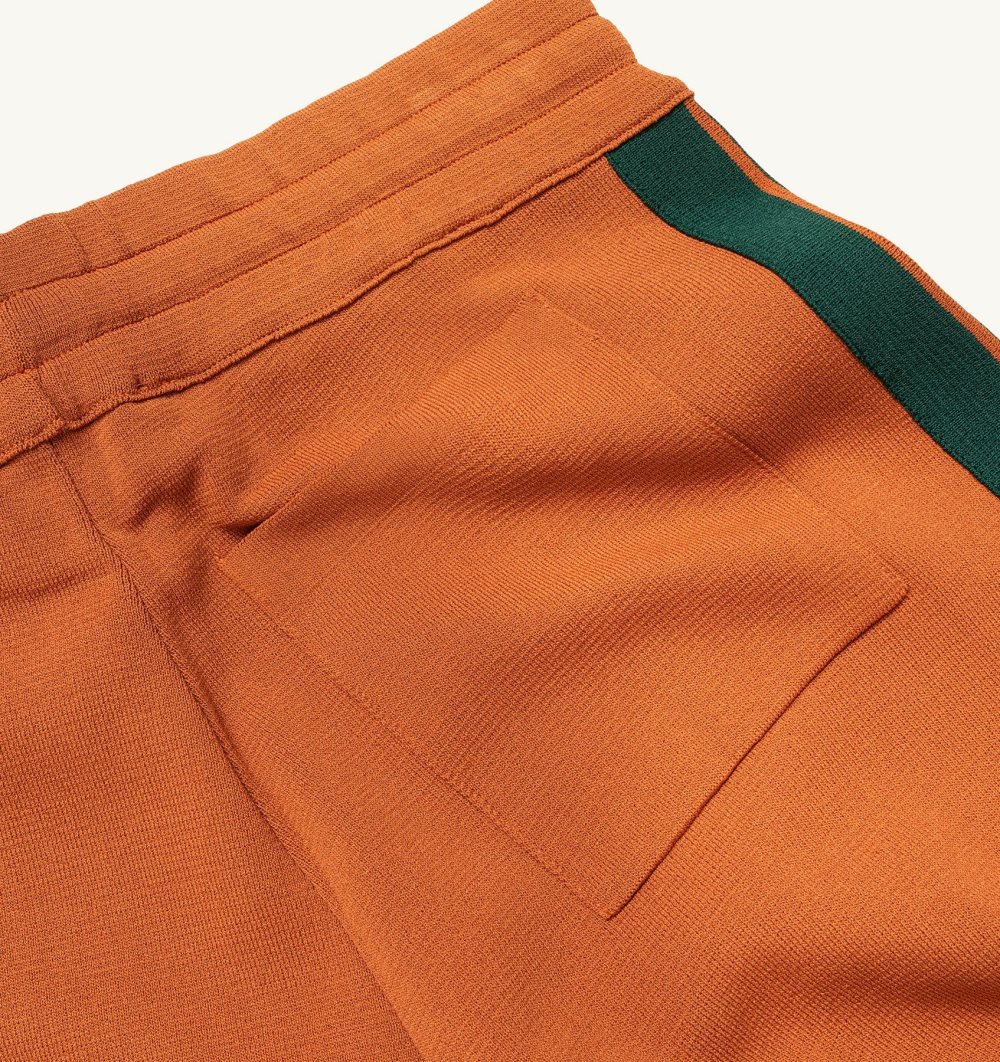 Autry Joggers Viscose Pantaloni Uomo Arancioni | 27043-KJNI