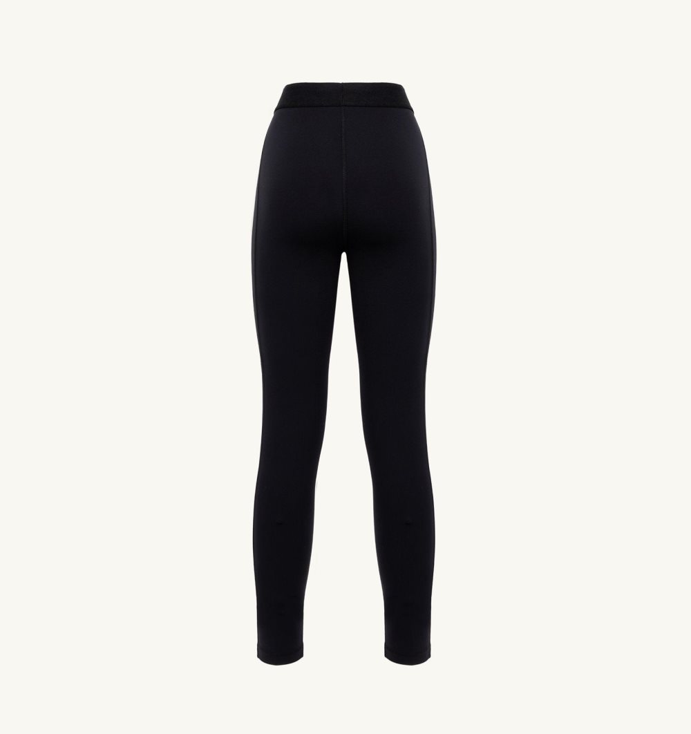 Autry Leggings Pantaloni Donna Nere | 37698-DQEK