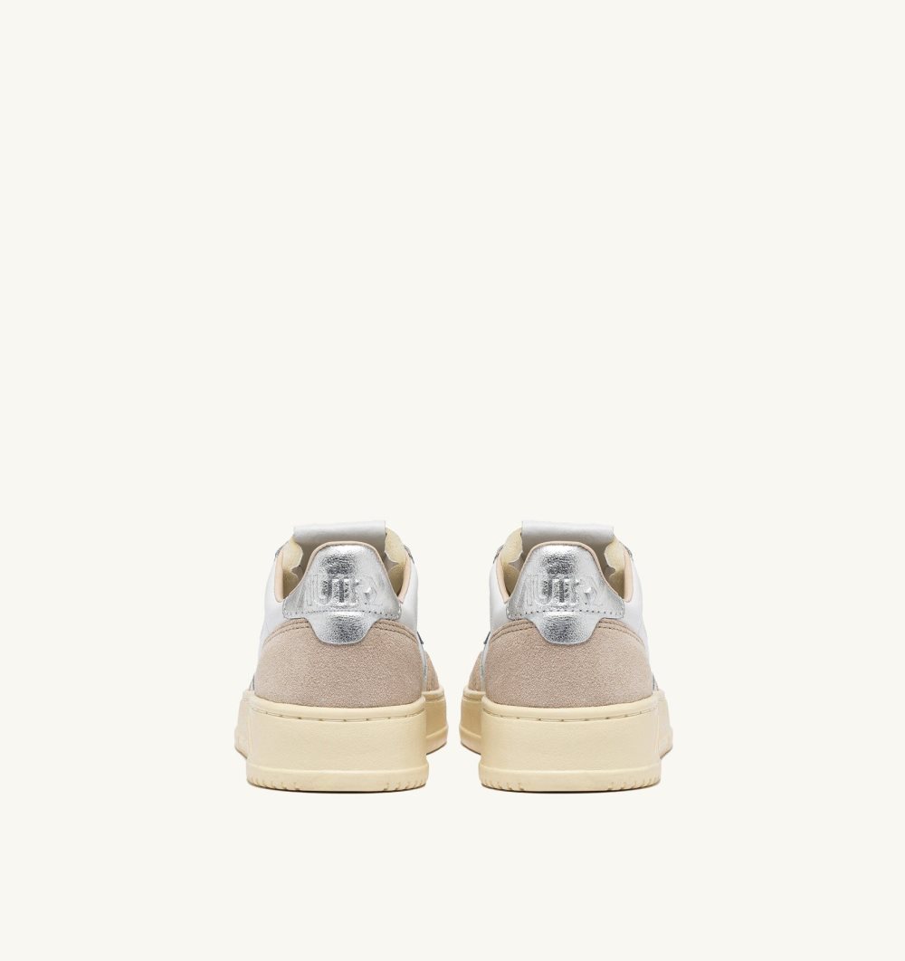 Autry Medalist Low Sneakers Leather Sneakers Donna Bianche | 16075-BXKF