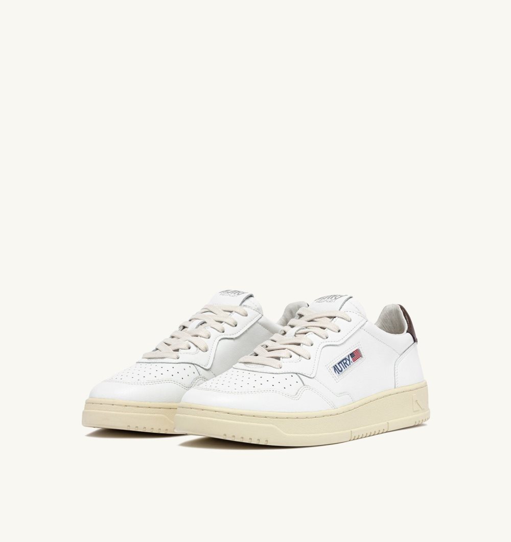 Autry Medalist Low Sneakers Leather Sneakers Donna Bianche | 93402-FGEM