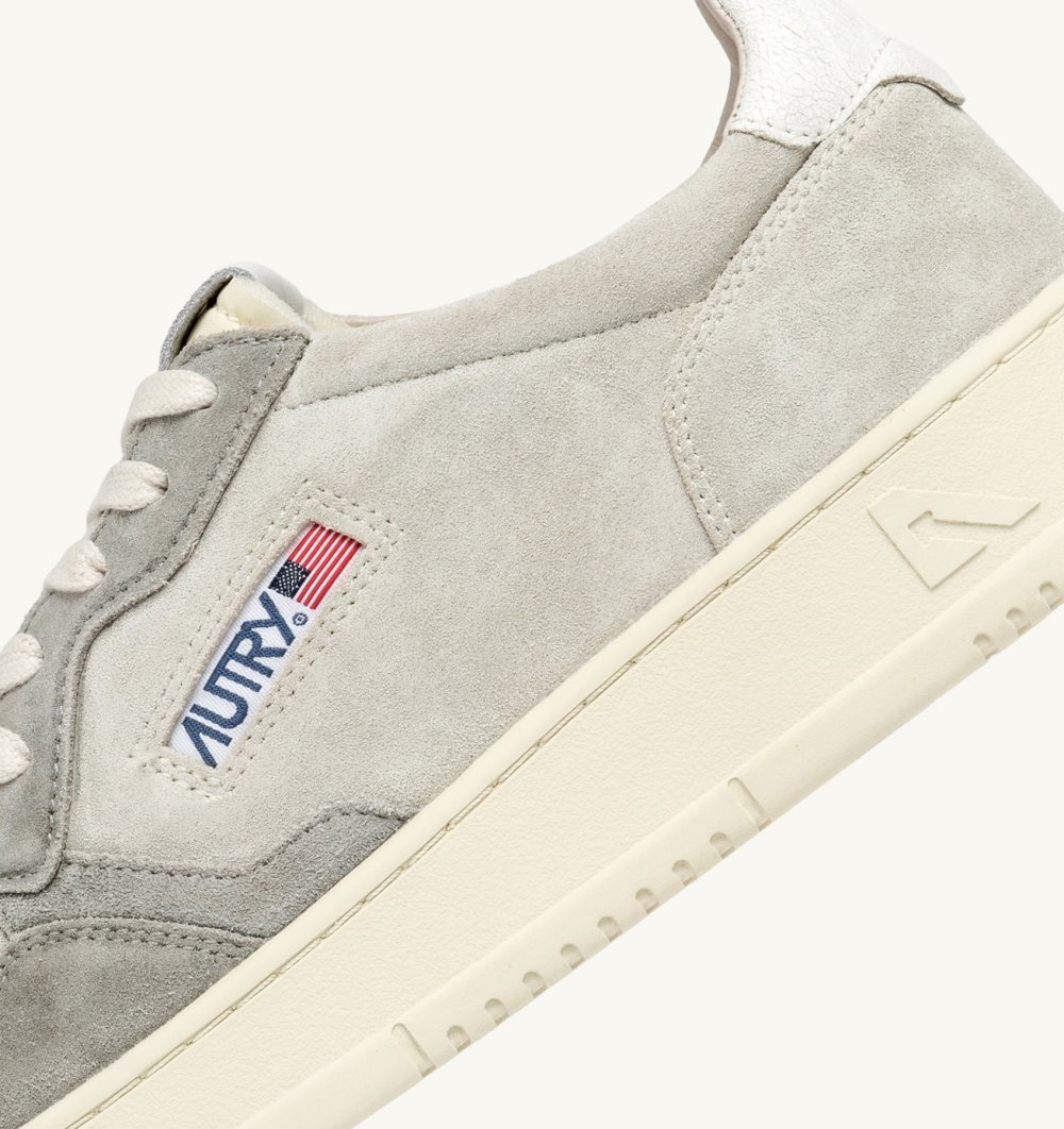 Autry Medalist Low Sneakers Sneakers Uomo Grigie Beige | 14375-HYKR