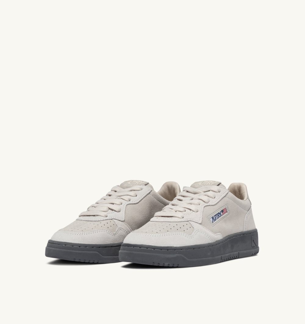 Autry Medalist Low Sneakers Suede Sneakers Uomo Grigie | 75308-CMKH