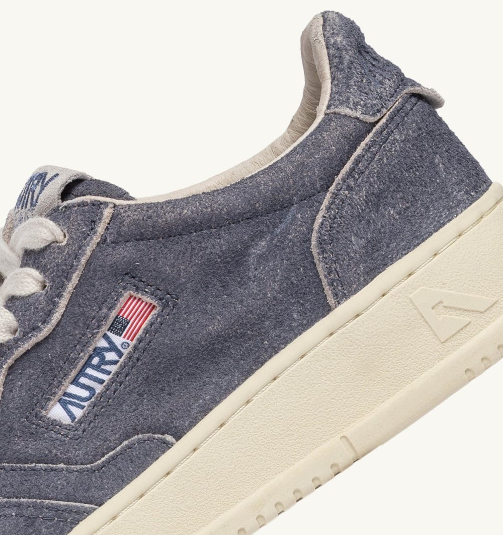 Autry Medalist Low Sneakers Suede Sneakers Uomo Blu | 70453-SNMD