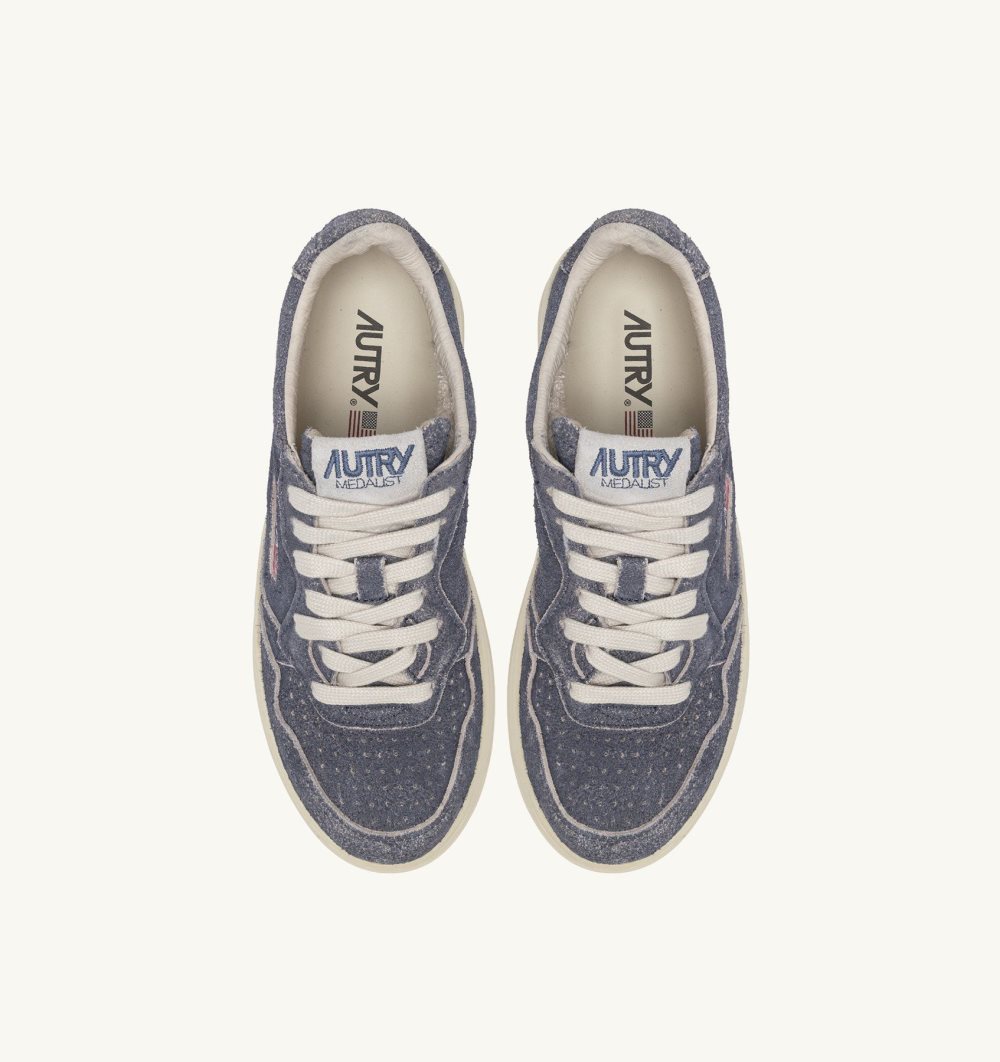 Autry Medalist Low Sneakers Suede Sneakers Donna Blu | 36241-NHDB