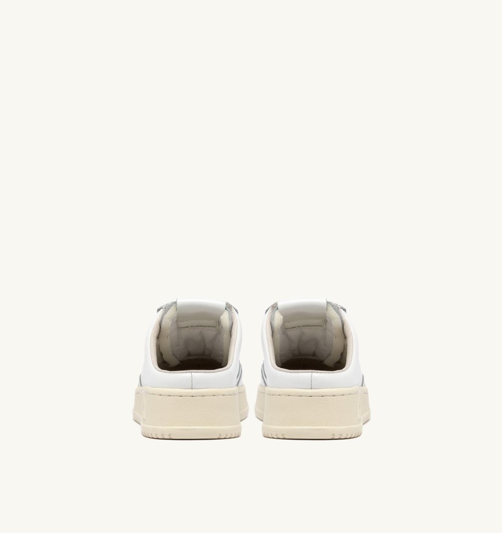 Autry Medalist Sabot Sneakers Leather Mules Donna Bianche | 80632-OBGX