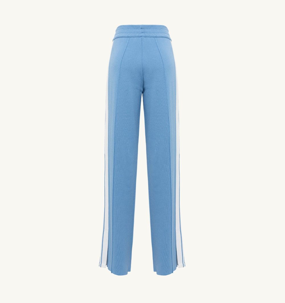 Autry Pants Viscose Pantaloni Donna Blu Chiaro | 87451-TYIH