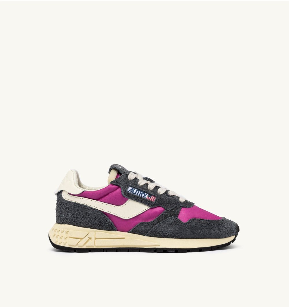 Autry Reelwind Low Sneakers Fuchsia Nylon Suede Sneakers Donna Fucsia | 52094-GOZS