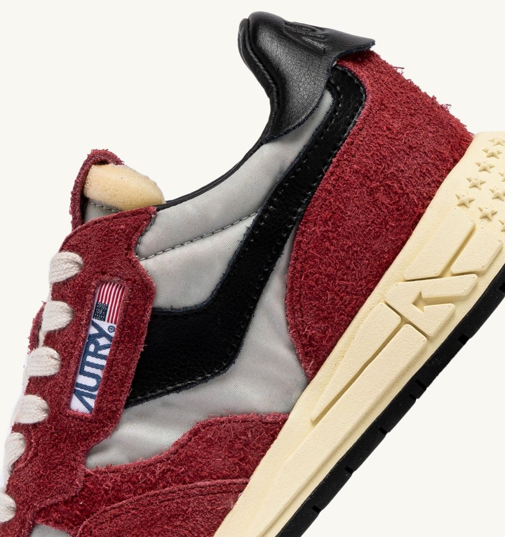 Autry Reelwind Low Sneakers Nylon Suede Sneakers Donna Rosse | 05394-SVZB