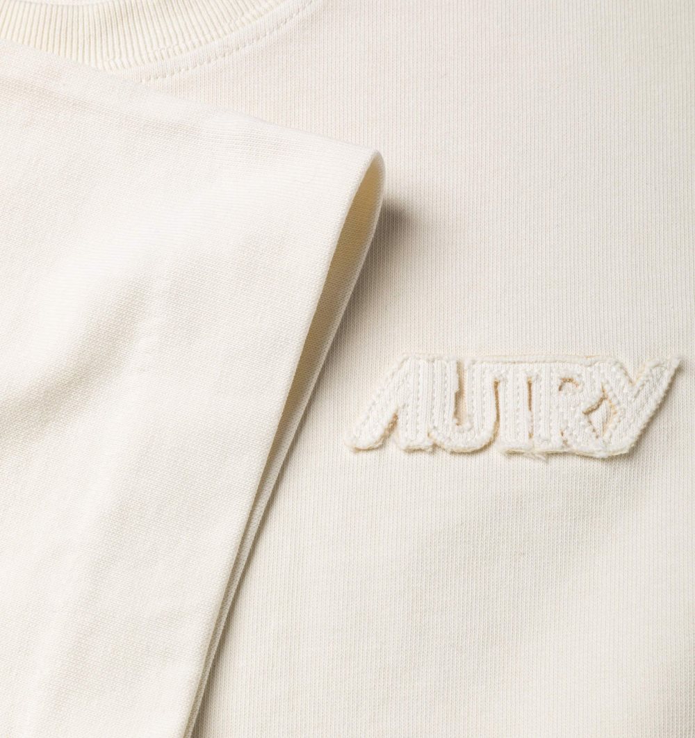 Autry Relaxed Fit T-shirt Cotton Jersey Top Uomo Bianche | 15796-SKRZ