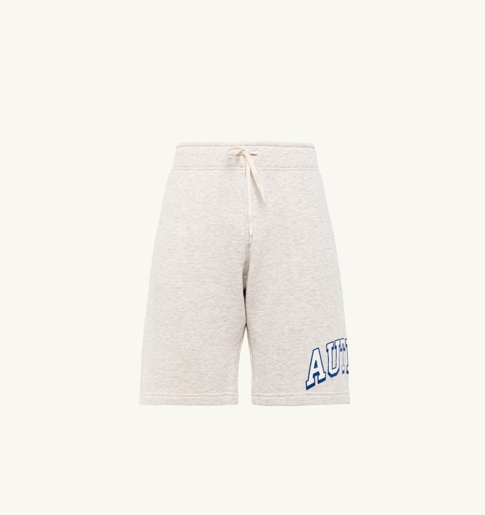 Autry Shorts Melange Cotton Pile Pantaloni Uomo Grigie | 36015-YKOI