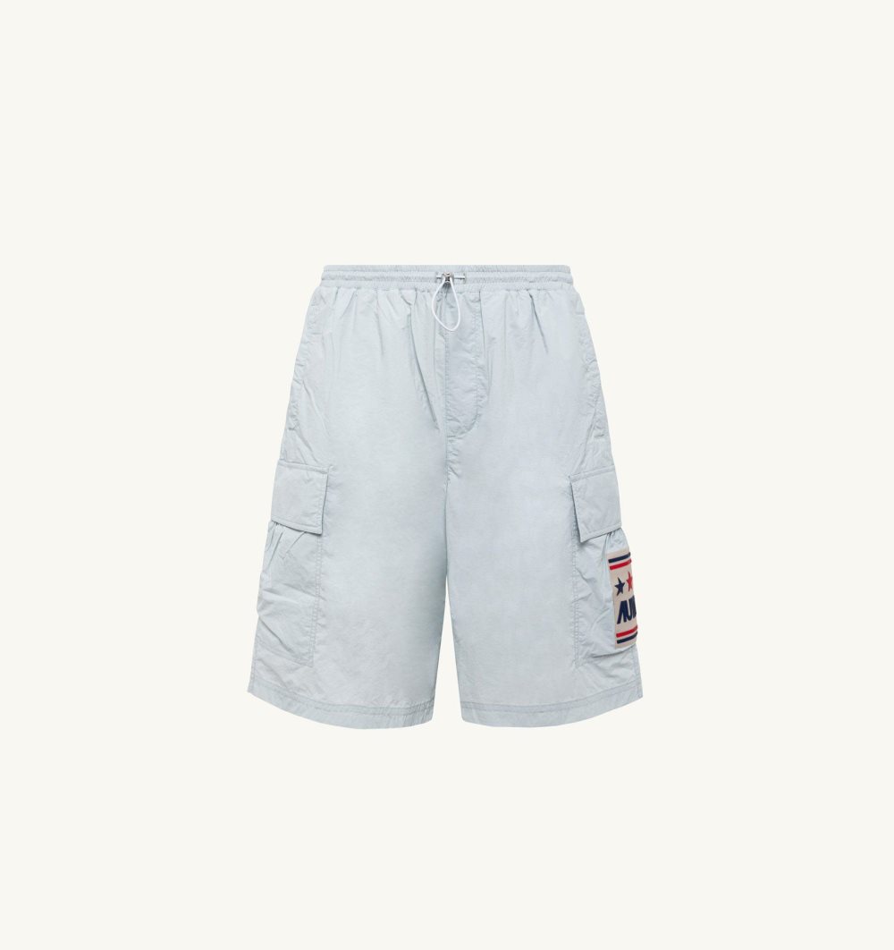 Autry Shorts Nylon Pantaloni Uomo Blu Chiaro Blu | 32958-XWVF