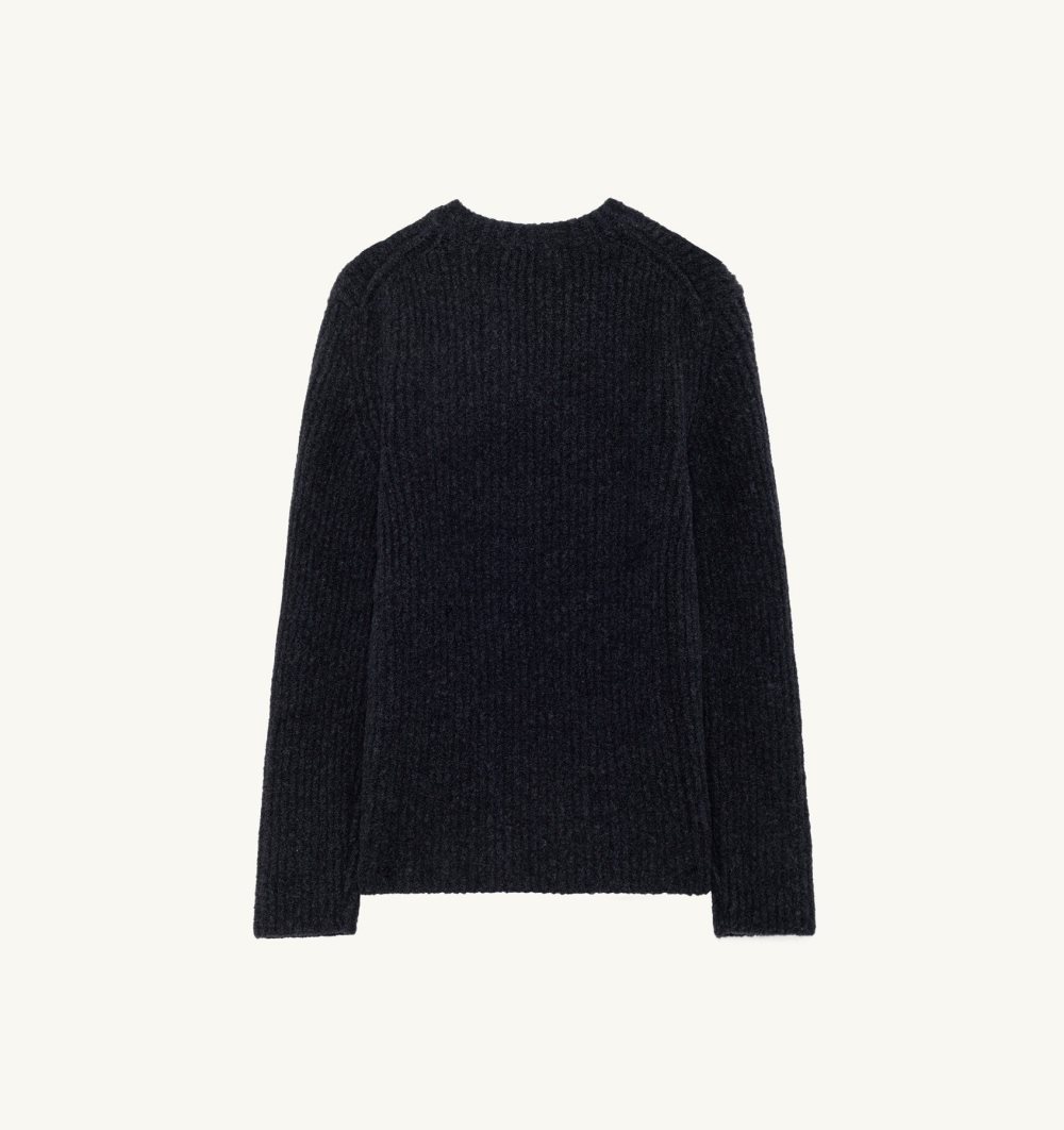 Autry Sweater Fisherman Knit Top Uomo Grigie | 12786-IAJL