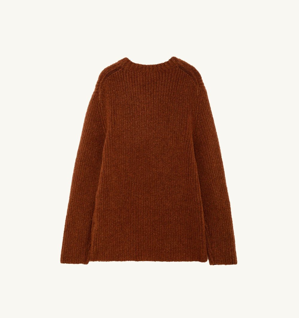 Autry Sweater Fisherman Knit Top Uomo Rosse | 58610-WTXR