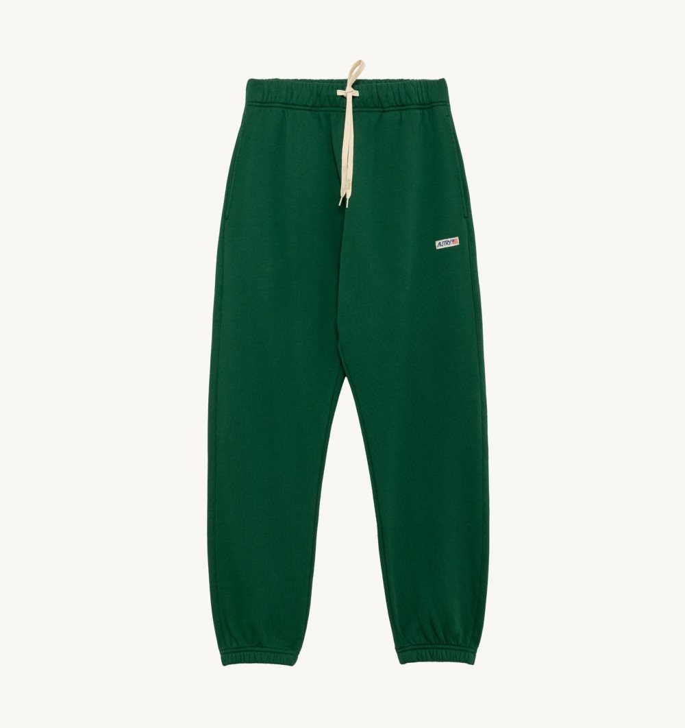 Autry Sweatpants Jersey Label Pantaloni Uomo Verdi | 94517-MYWR