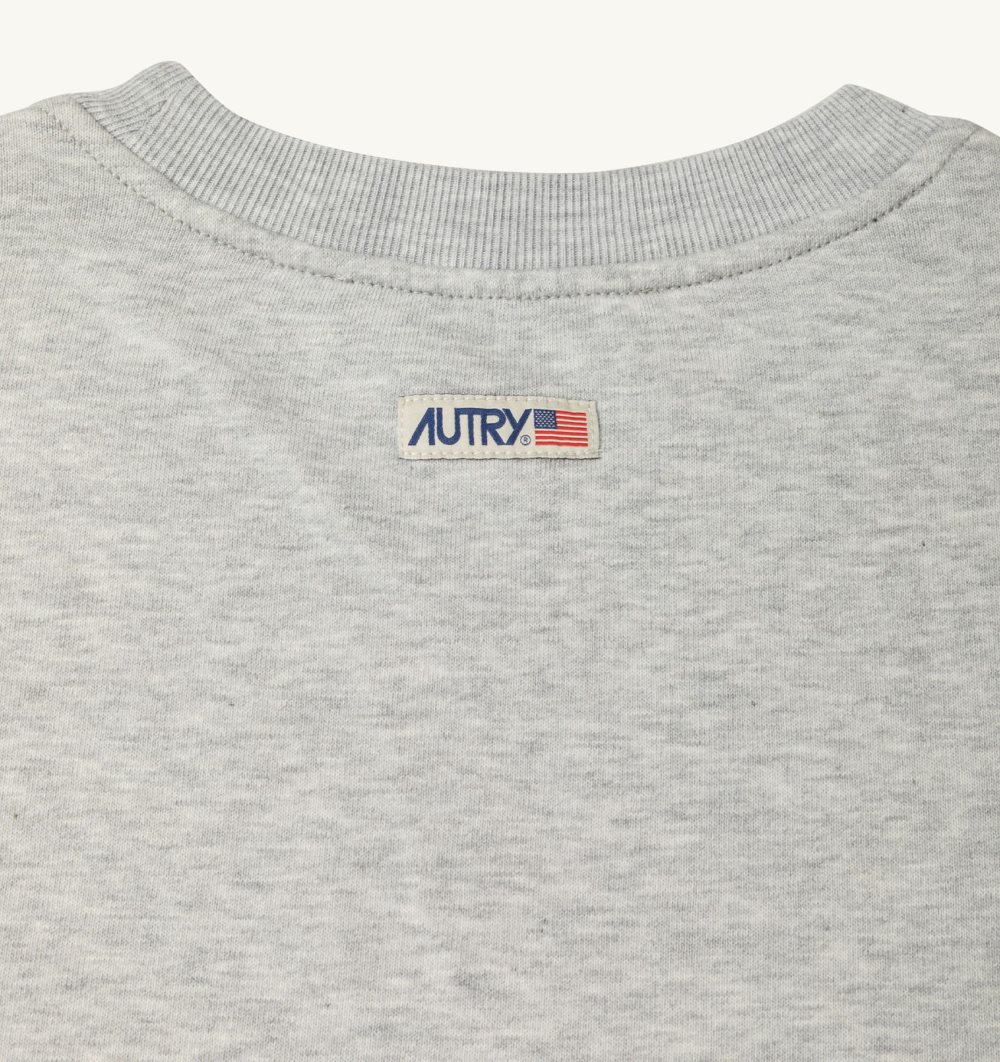 Autry Sweatshirt Jersey Label Top Donna Grigie | 49578-EOMC