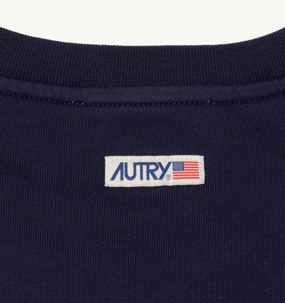 Autry Sweatshirt Jersey Label Top Donna Blu | 37064-XVCI