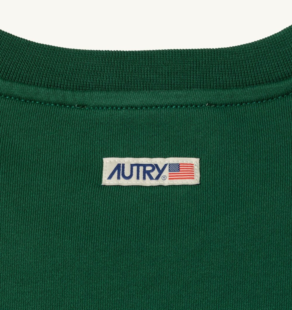 Autry Sweatshirt Jersey Label Top Donna Verdi | 26038-LQXF