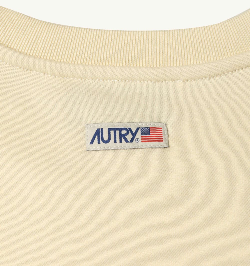 Autry Sweatshirt Jersey Label Top Uomo Bianche | 40836-ZLSB