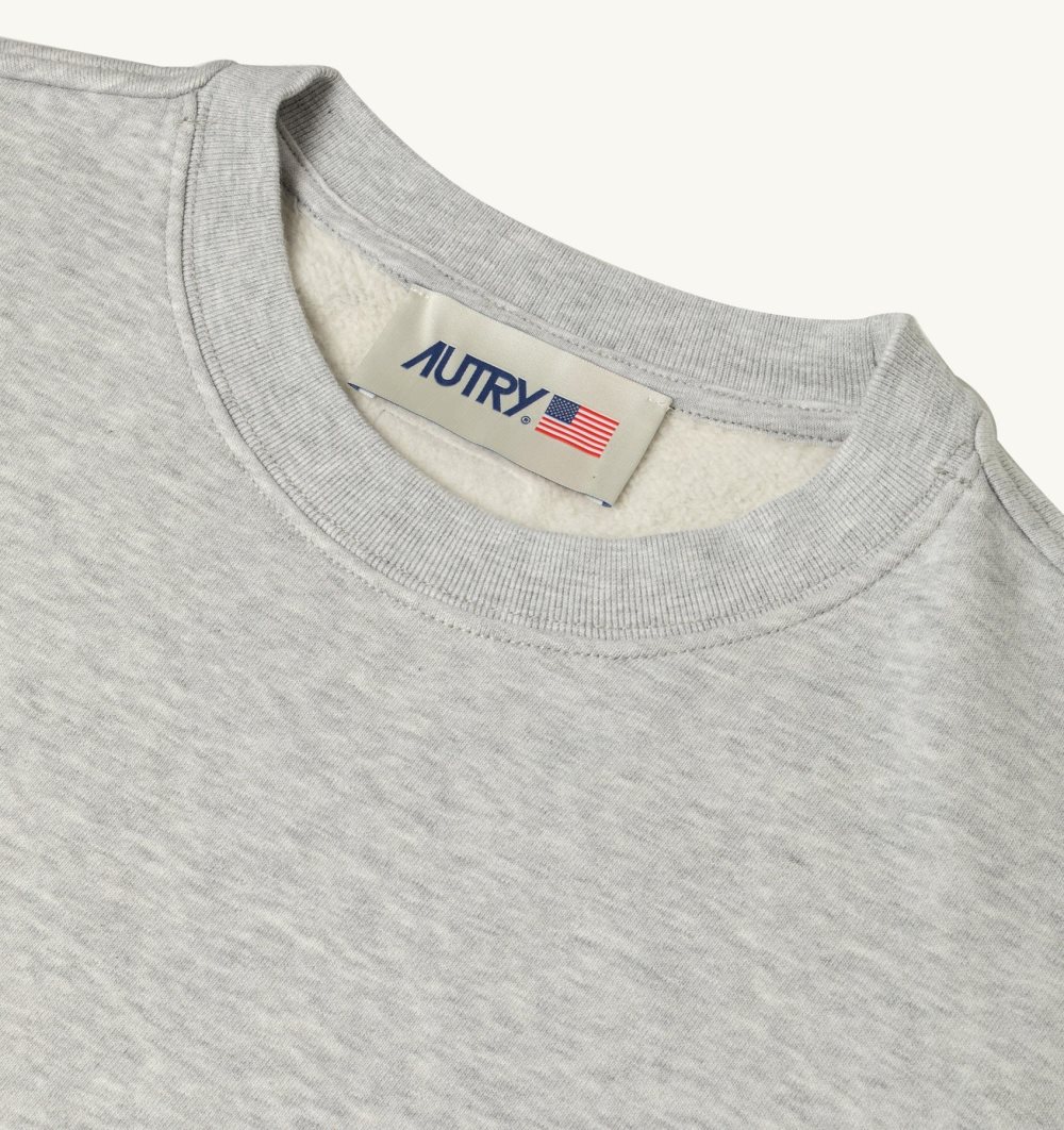 Autry Sweatshirt Jersey Label Top Uomo Grigie | 89760-HFRB