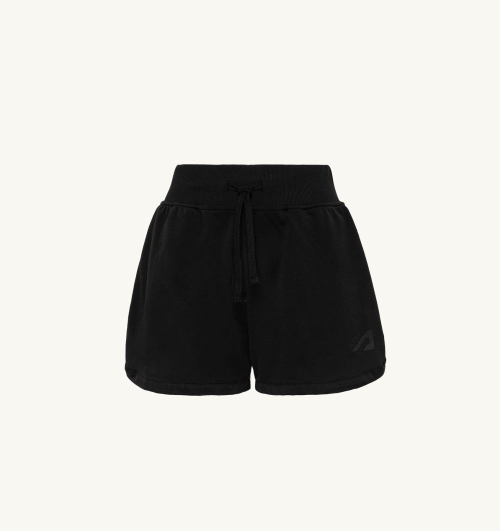 Autry Tennis Shorts Contrast Piping Pantaloni Donna Nere | 70946-ISOE