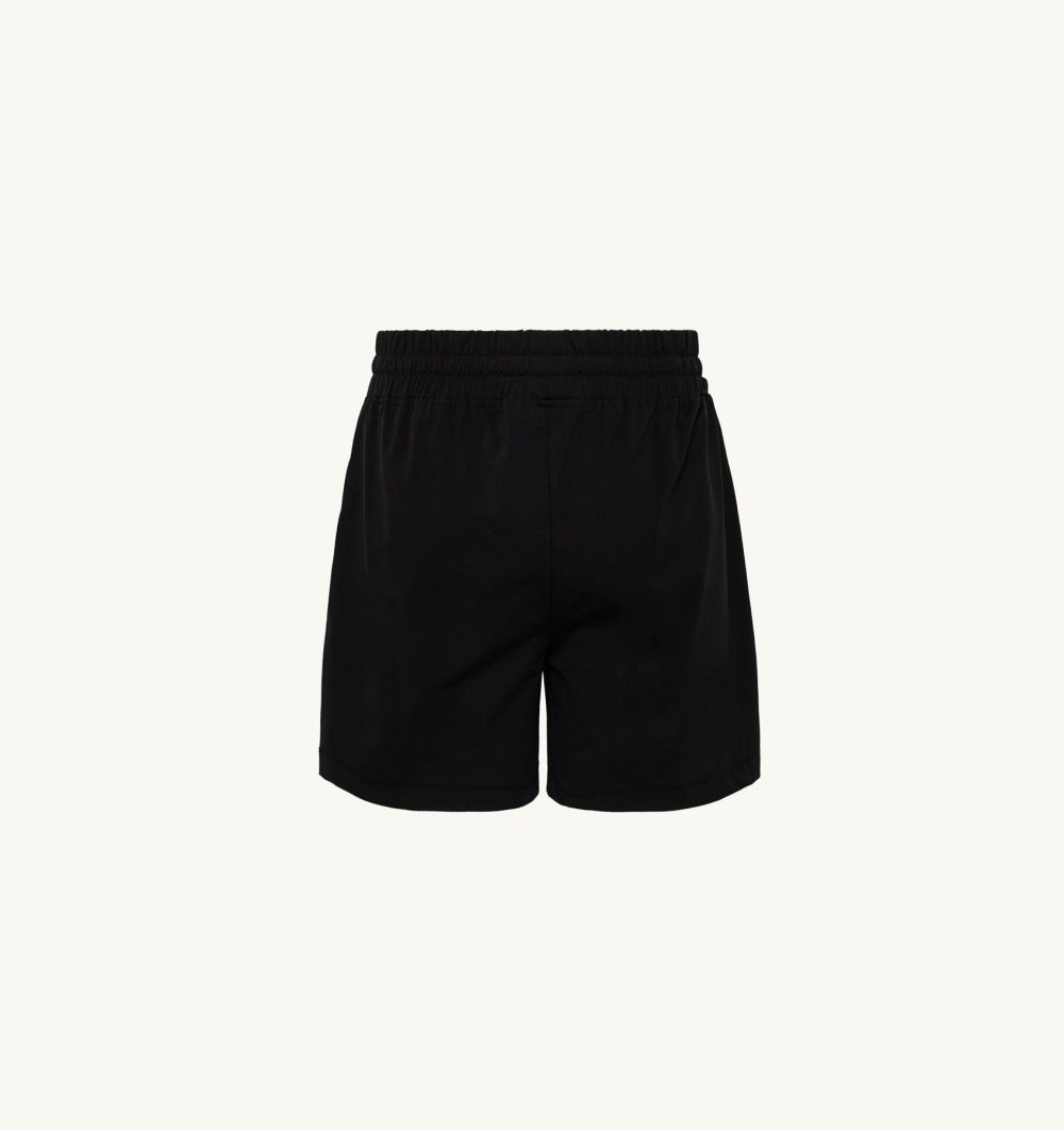 Autry Tennis Shorts Contrast Piping Pantaloni Uomo Nere | 56074-TEWB