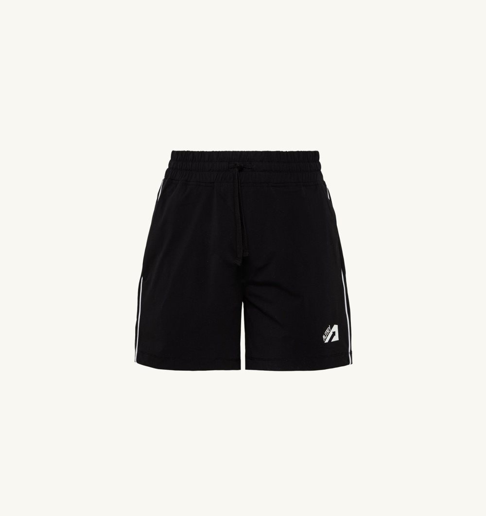 Autry Tennis Shorts Contrast Piping Pantaloni Uomo Nere | 56074-TEWB