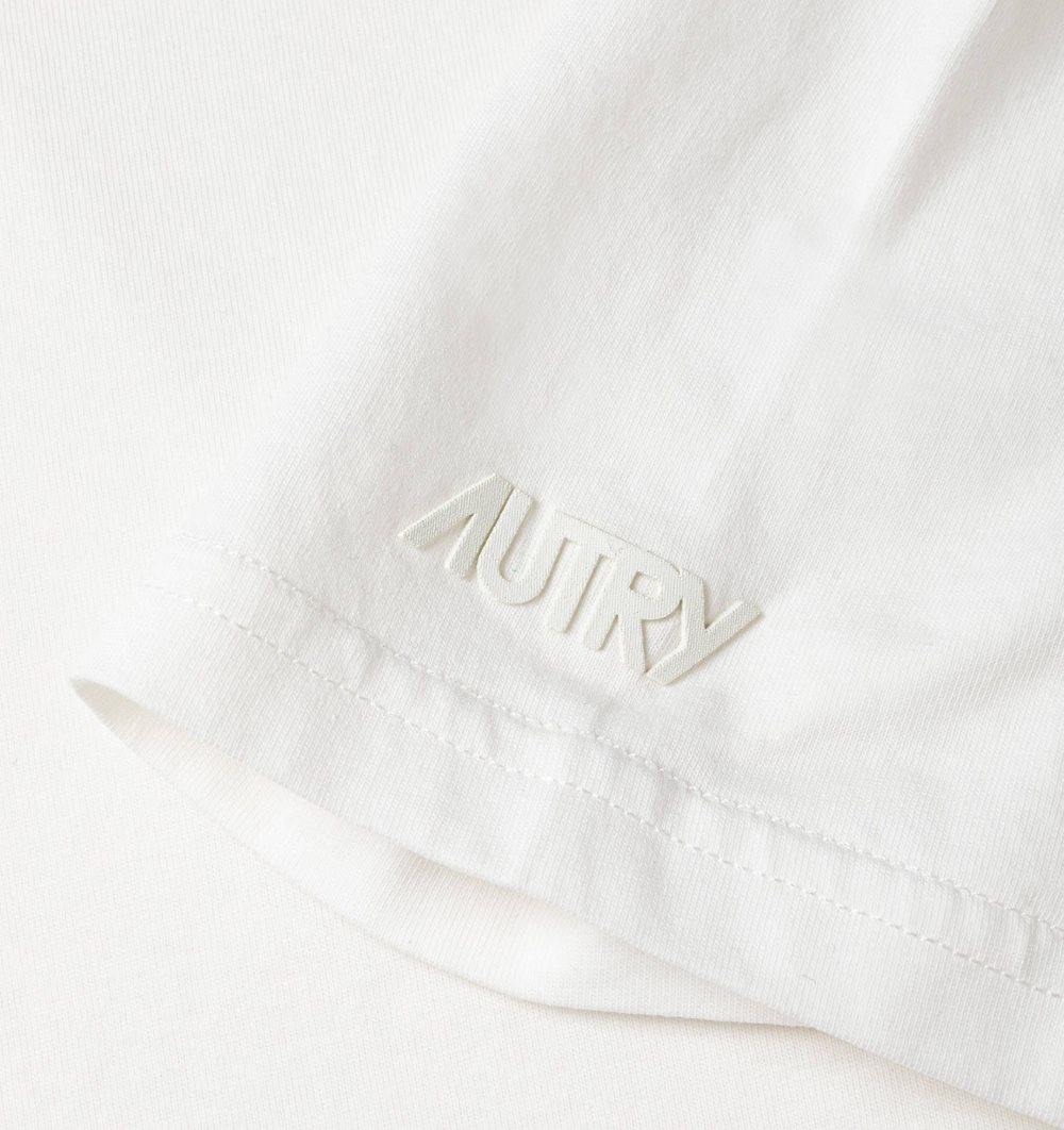 Autry T-shirt Cotton Jersey Logo Top Donna Bianche | 39542-BNEY