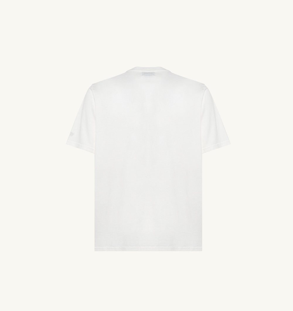 Autry T-shirt Cotton Jersey Top Uomo Bianche | 48270-QKTP